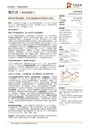 营收净利润快速增长,各应用领域积极布局保持行业领先