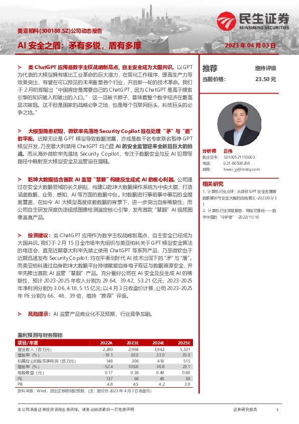 公司动态报告：AI安全之盾：矛有多锐，盾有多厚