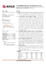 公司简评报告：四大基地整体布局正当时 着力研发推动自主可控