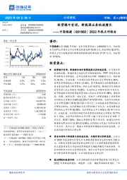 2022年报点评报告：经营稳中有进，新能源业务快速增长