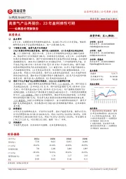 仙鹤股份更新报告：高景气产品再提价，23年盈利弹性可期