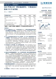 2022年报点评：营收稳健增长，计提减值业绩略不及市场预期