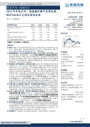 2022年年报点评：固废稳定燃气有望改善，REITs&地方支持改善现金流