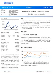 点评报告:2023Q1销量同比增长,净利润同比扭亏为盈