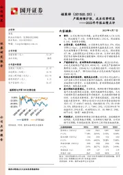 2022年年报业绩点评：产能持续扩张，成本优势明显