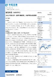 2022年报点评:盈利大幅改善,内需外贸双线发展