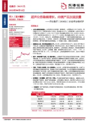 2022年业绩点评：超声业务稳健增长，内镜产品加速放量