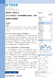 2022年年报点评:业务领域横纵双向延伸,产能扩张保障未来业绩增长