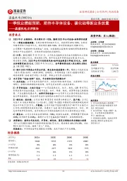 晶盛机电点评报告：一季报业绩超预期，期待半导体设备、碳化硅等新业务放量