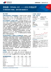 2022年报点评：云计算仍保持20%增长，坚持长期价值创新方向