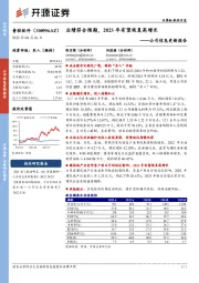 公司信息更新报告：业绩符合预期，2023年有望恢复高增长