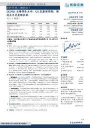 2023Q1业绩预告点评:Q1显著超预期,期待全年更亮眼表现