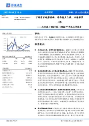 2022年年报点评报告：下游需求趋势明确，库存拐点已现，业绩轻装上阵