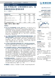 2022年年报点评:归母利润同比+66%,离焦镜销售持续放量维持高增
