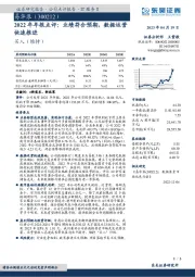 2022年年报点评：业绩符合预期，数据运营快速推进