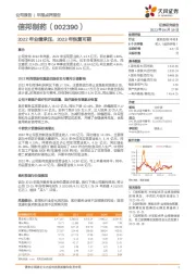 2022年业绩承压，2023年恢复可期