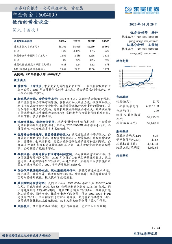 低估的黄金央企