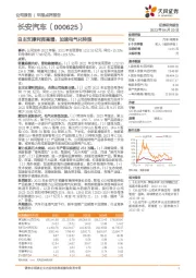 自主支撑利润高增，加速电气化转型