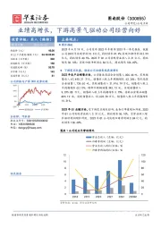 业绩高增长，下游高景气驱动公司经营向好