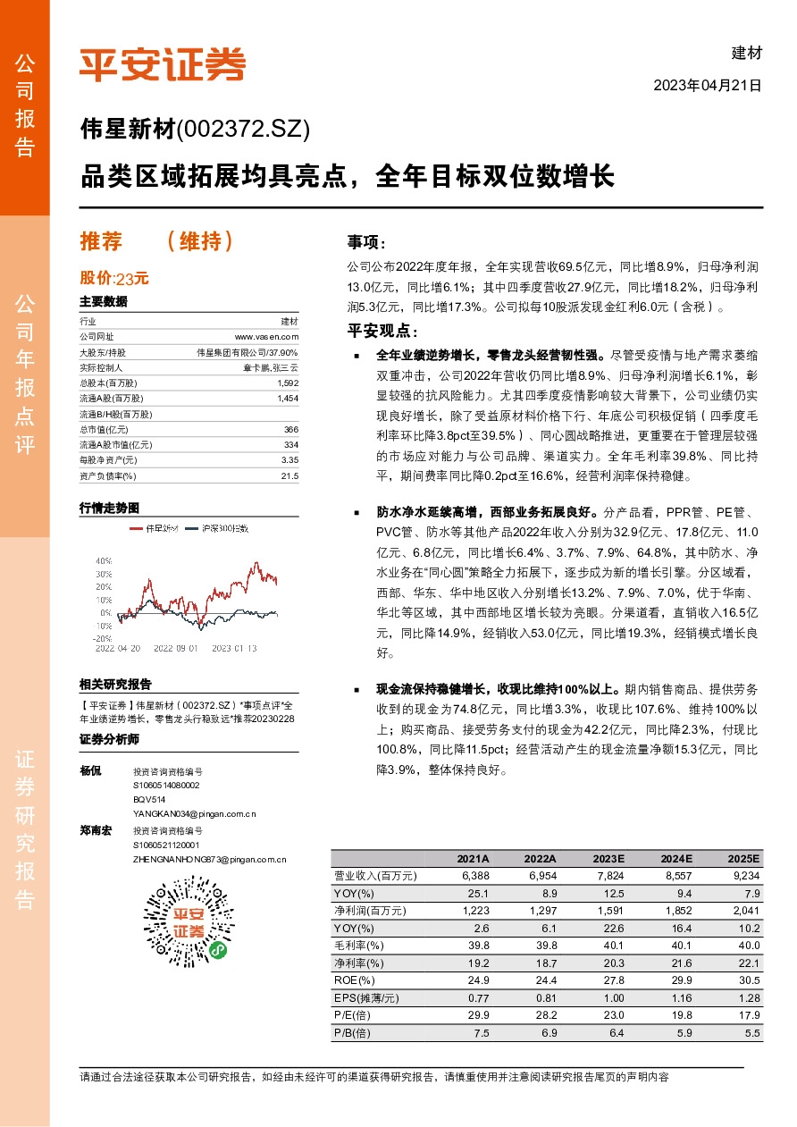 品类区域拓展均具亮点，全年目标双位数增长