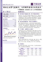 公司深度报告:炼油主业景气度提升,与华锦阿美项目共同成长