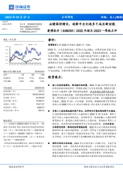 2022年报及2023一季报点评:业绩强劲增长,创新平台打造多个成长新动能