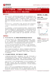 拓尔思2022年报及2023年一季报点评报告:中文NLP领军者,大数据+AI双轮驱动打开成长空间