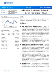 2022年年报点评：业绩符合预期，紧抓储能机遇、异质结加速