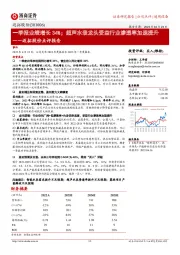 迈拓股份点评报告:一季报业绩增长34%;超声水表龙头受益行业渗透率加速提升