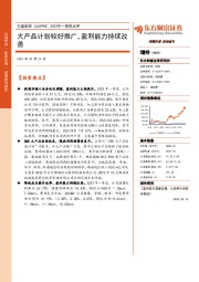 2023年一季报点评:大产品计划较好推广,盈利能力持续改善