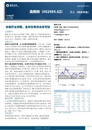 业绩符合预期,全球化布局未来可期