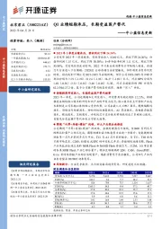中小盘信息更新：Q1业绩短期承压，长期受益国产替代