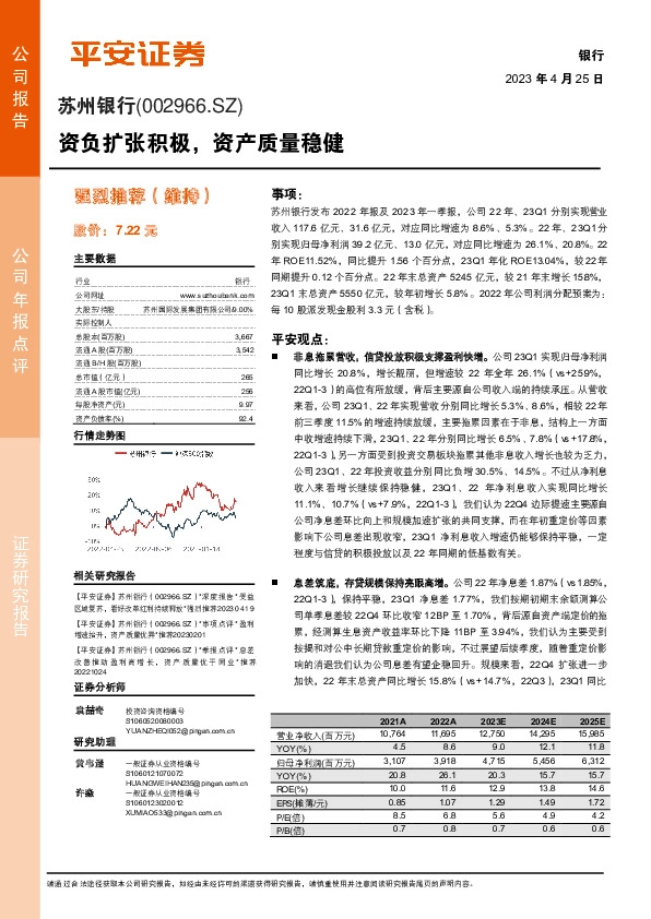 资负扩张积极，资产质量稳健