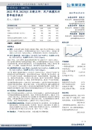 2022年及2023Q1业绩点评：用户规模及付费率稳步提升