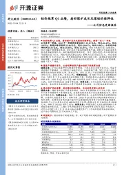 公司信息更新报告：铝价拖累Q1业绩，看好煤矿成长及煤铝价格弹性