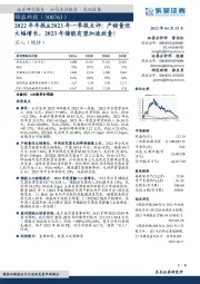 2022年年报&2023年一季报点评：产销量迎大幅增长，2023年储能有望加速放量！