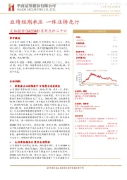 系列点评二十六:业绩短期承压