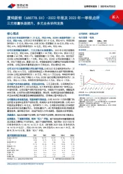 2022年报及2023年一季报点评：三元销量快速提升，多元业务协同发展
