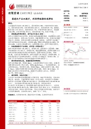 渠道和产品双提升,利润率短期体现弹性