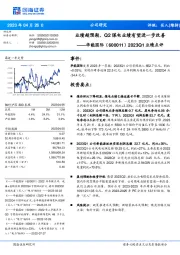 2023Q1业绩点评:业绩超预期,Q2煤电业绩有望进一步改善
