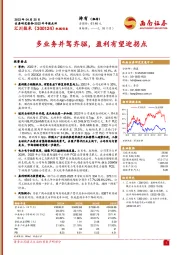多业务并驾齐驱,盈利有望迎拐点
