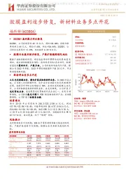 胶膜盈利逐步修复,新材料业务多点开花
