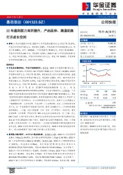 22年盈利能力有所提升，产品延伸、渠道拓展打开成长空间