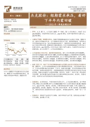 2023年一季报业绩点评:杰克股份:短期需求承压,看好下半年内需回暖