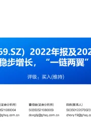2022年报及2023年一季报点评:核心产品稳步增长,“一链两翼”未来可期