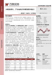点评报告：业绩高增长，产品结构升级增强盈利能力