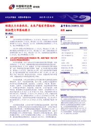 短期主力业务承压,未来产能有序落地积极拓宽订单落地潜力