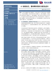 Q1短期承压,静待需求复苏及新品成长
