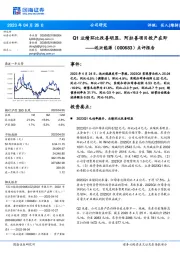 点评报告:Q1业绩环比改善明显,阿拉善项目投产在即