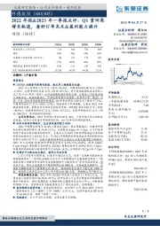 2022年报&2023年一季报点评：Q1重回高增长轨道，看好订单充足&盈利能力提升